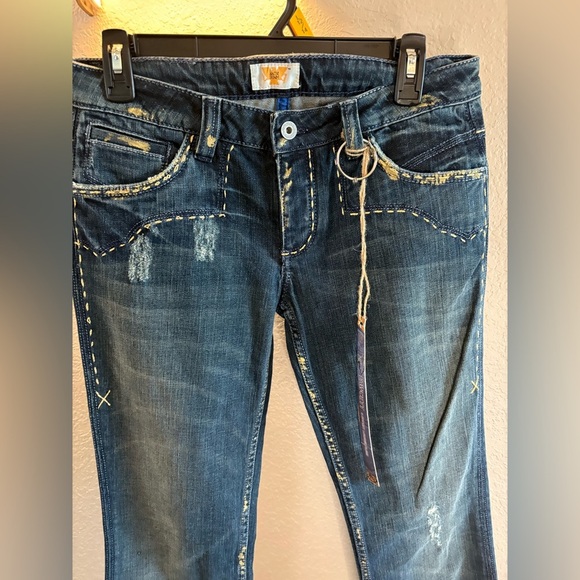 Antik Denim Fawcett 5 Pocket Low Rise Flare Jeans/ NWT/ Size 28 - Picture 4 of 11